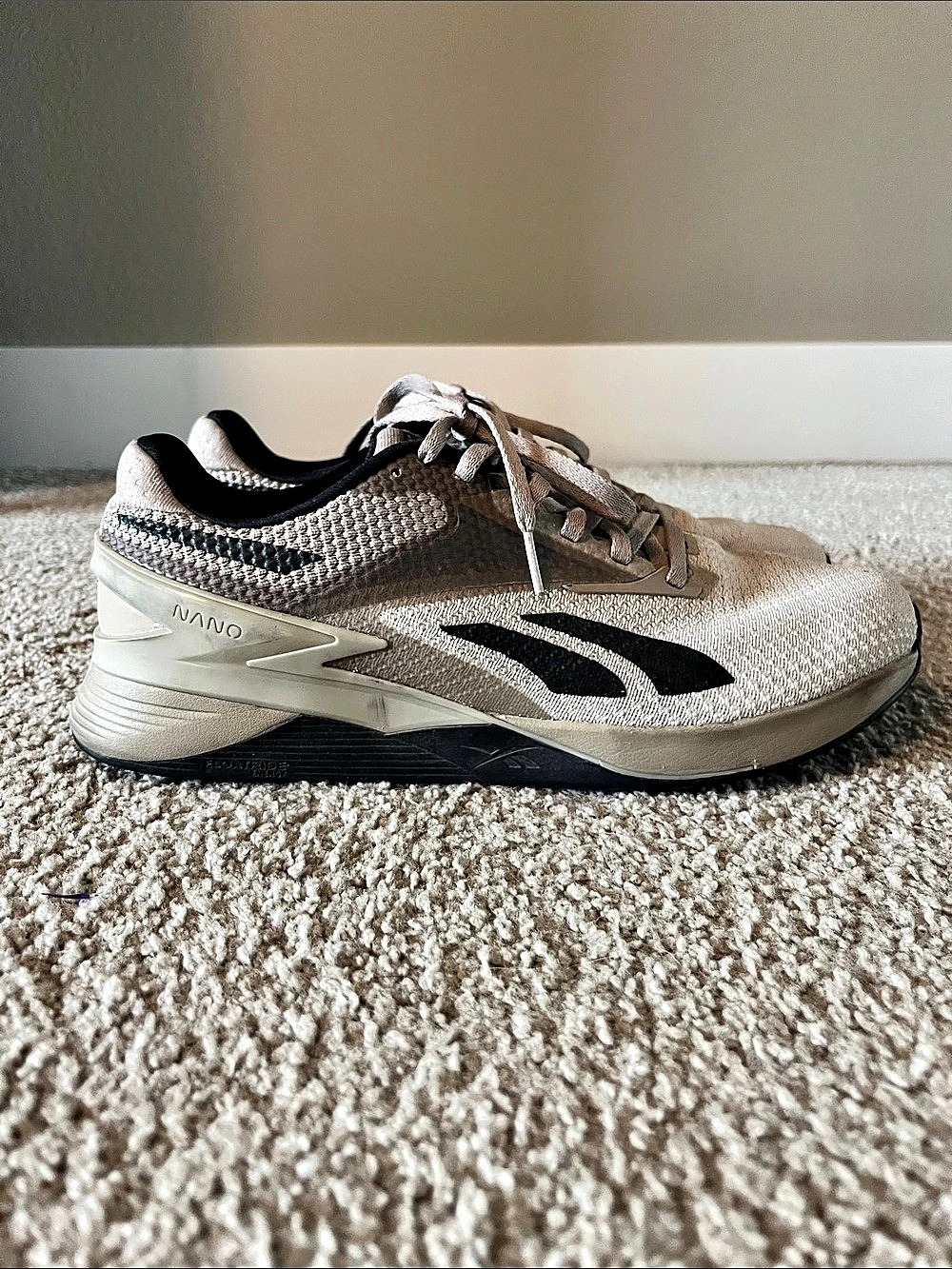 Reebok Nano X2 Athletic Shoes in Cream & Black